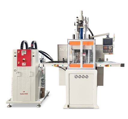 120 tonnellate LSR Silicone Vertical Injection Molding Machine doppia macchina di iniezione a scivolo