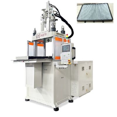 Macchina per stampaggio a iniezione verticale a singolo scivolo da 160 tonnellate utilizzata per il filtro dell'aria della cabina