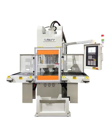 Macchina per stampaggio a iniezione verticale con doppio scivolo da 85 tonnellate