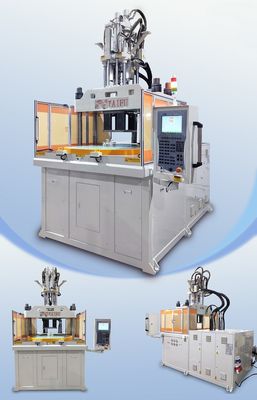 Alta efficienza 120 tonnellate Verticale doppia macchina a iniezione di colore per coperchio tazza