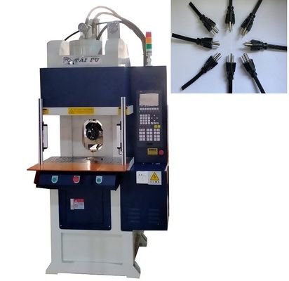 Alta efficienza 55 tonnellate Vertical Injection Molding Machine per il cavo di alimentazione con colore blu