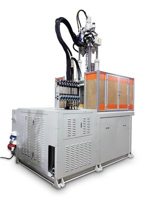 Alta efficienza 120 tonnellate accessori per autoveicoli rotativi Verticale macchina per lo stampaggio a iniezione