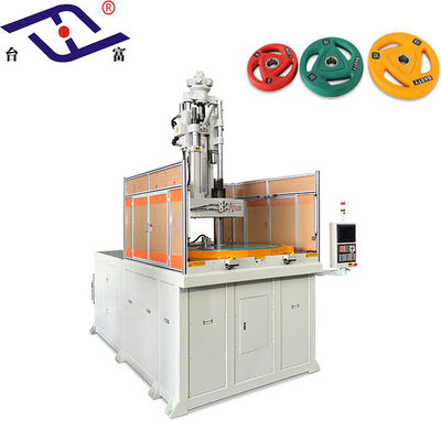 Alta efficienza 200 tonnellate rotativa Verticale Iniezione stampaggio macchina per barbell piastre