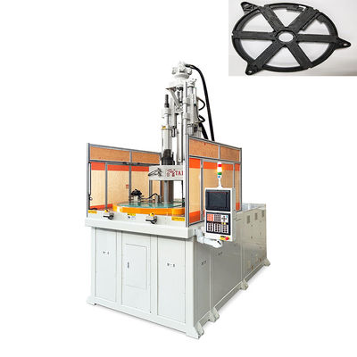 Macchina per stampaggio a iniezione verticale rotativa ad alta efficienza da 200 tonnellate per accessori per ventilatori