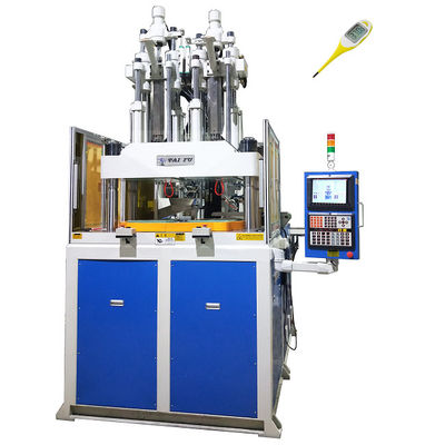 Macchina per stampaggio a iniezione verticale a due colori da 120 tonnellate per la produzione di termometri
