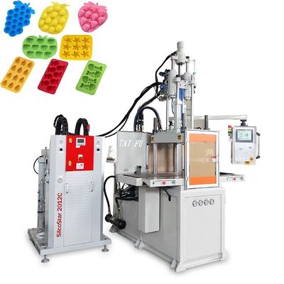 Macchina per lo stampaggio a iniezione verticale a doppio scorrimento LSR che produce muffe di silicone per cubetti di ghiaccio