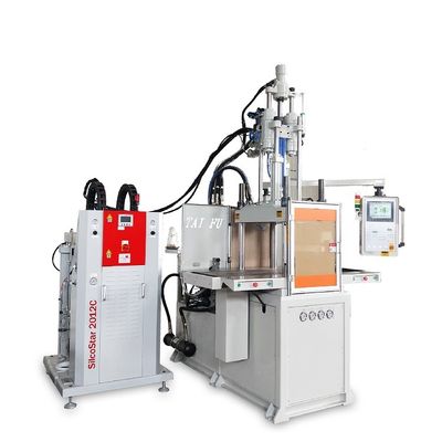 Macchina per lo stampaggio a iniezione verticale a doppio scorrimento LSR che produce muffe di silicone per cubetti di ghiaccio