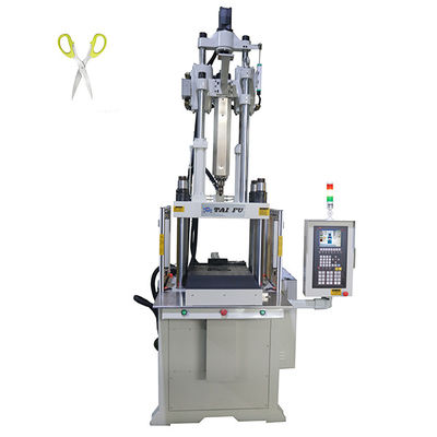 Macchina per stampaggio a iniezione verticale a singolo scivolo da 85 tonnellate per la fabbricazione di maniglie di utensili