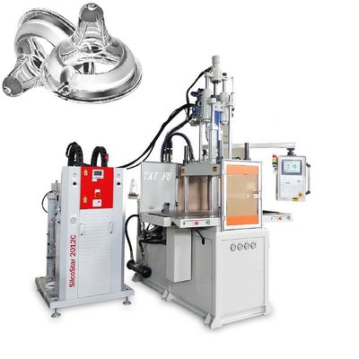 Macchina per lo stampaggio a iniezione di silicone liquido a doppio scivolo per ciuccioli per bambini