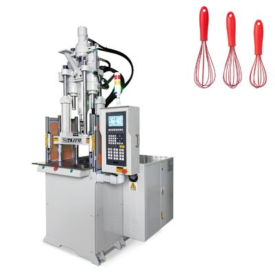 Macchina di stampaggio a iniezione verticale standard da 35 tonnellate per la fabbricazione di un battitore di uova in plastica