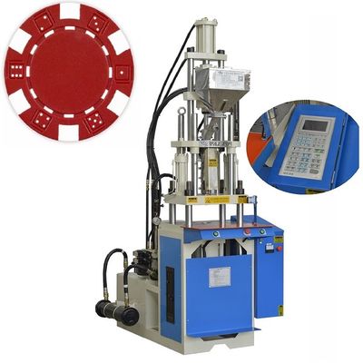 Macchina di stampaggio a iniezione standard verticale in plastica da 25 tonnellate che produce chip da poker
