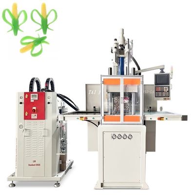 Macchina di stampaggio a iniezione a doppio scivolo verticale LSR per la fabbricazione di molari per bambini
